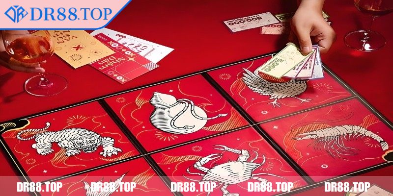 Bầu Cua DR88 - Trải Nghiệm Cược Online Kịch Tính Hấp Dẫn 3 Chọn cửa gấp đôi khi biểu tượng xuất hiện nhiều